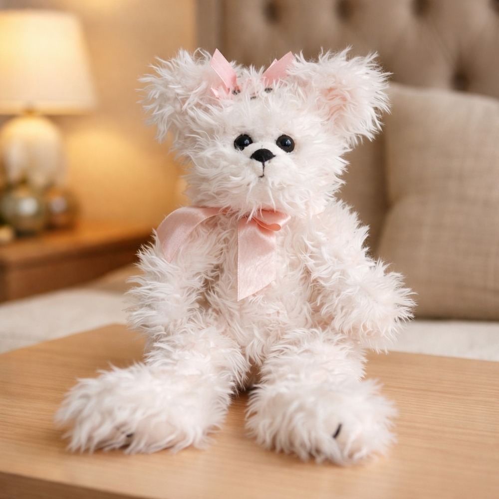 Bearington Collection Camille Pink Plush Stuffed Jointed Bear NWT